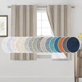 PrinceDeco Linen Blackout Curtains for Bedroom, 100% Blackout
