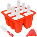 Easy-Release Red Popsicle Molds Set