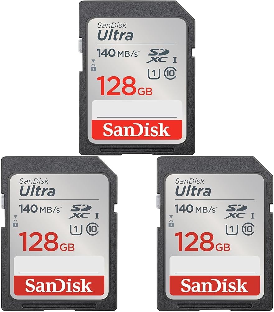SanDisk 128GB Ultra SDXC UHS-I Memory Card for Fast Storage
