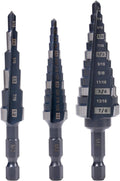 M2 HSS Quick Change Step Drill Bit Set 1/2in 1/2in & 7/8in - Cleaner