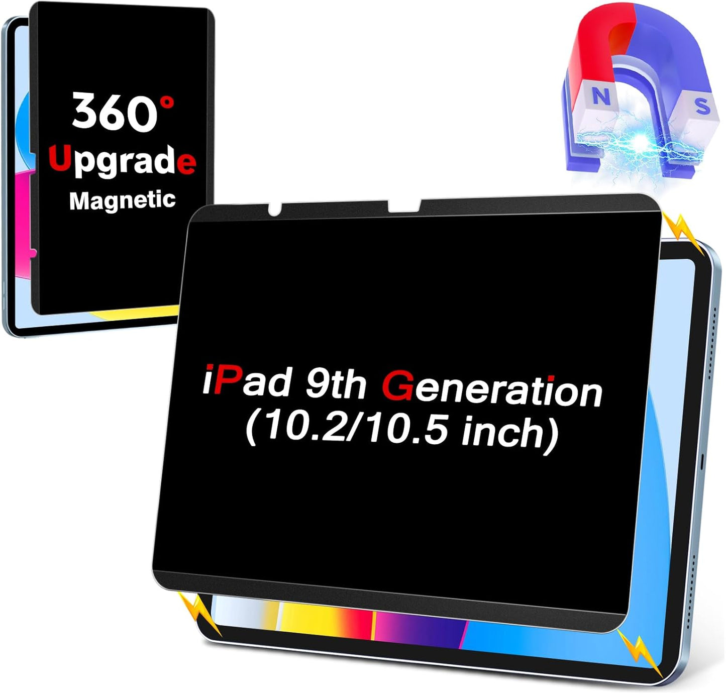 Privacy Screen Protector for iPad 10th Gen - Magnetic & Removable