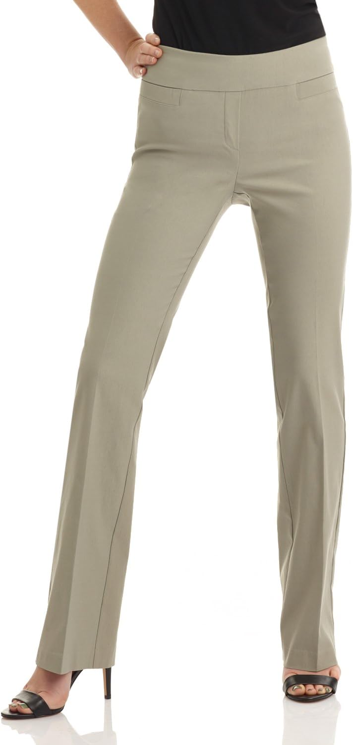 Rekucci Womens Comfort Stretchy Bootcut Office Pant for All Sizes
