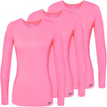 Adar Underscrubs for Women 3 Pack - Long Sleeve Comfort (Style 3N72)