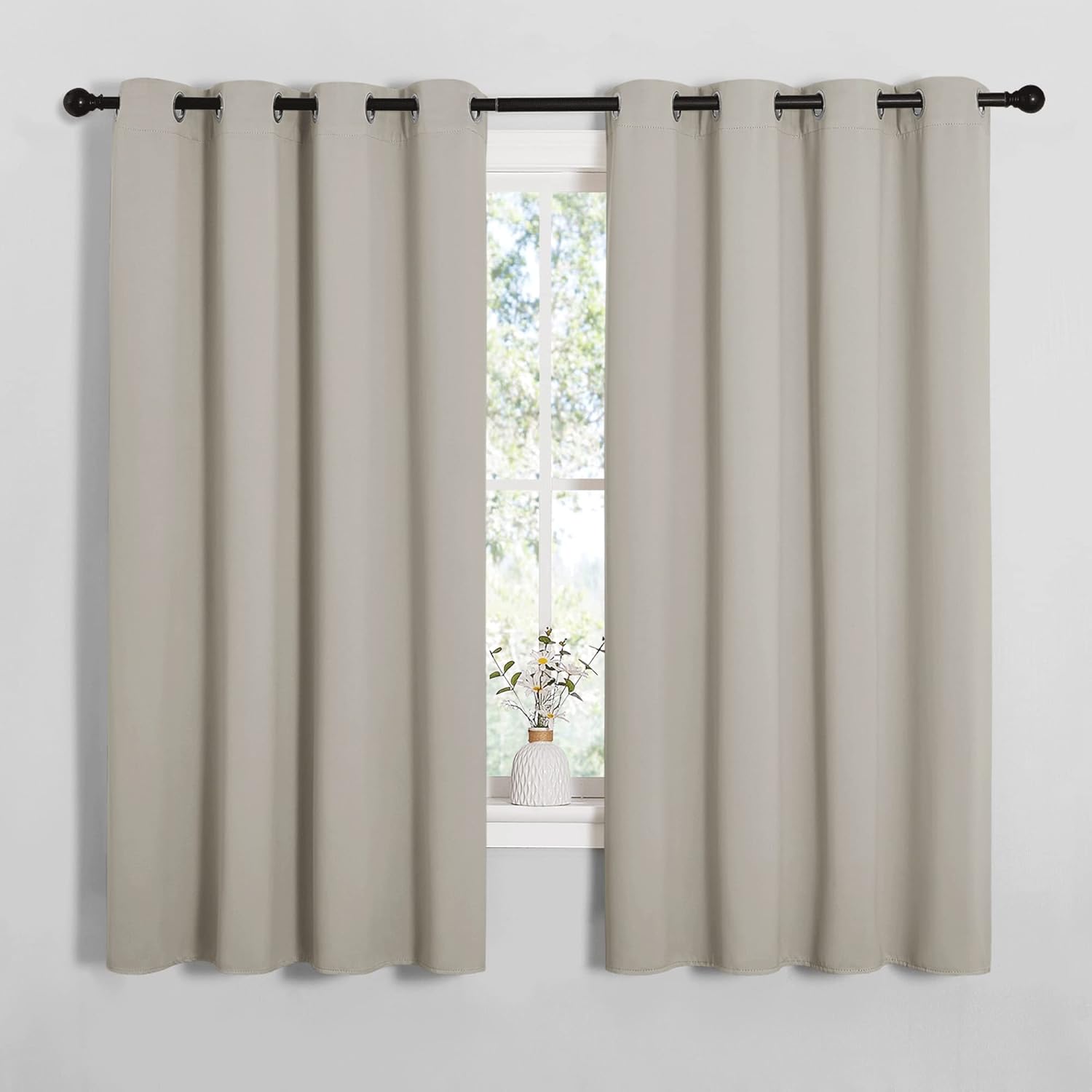 NICETOWN Room Darkening Curtain Panels for Cafe - Elegant Drapes