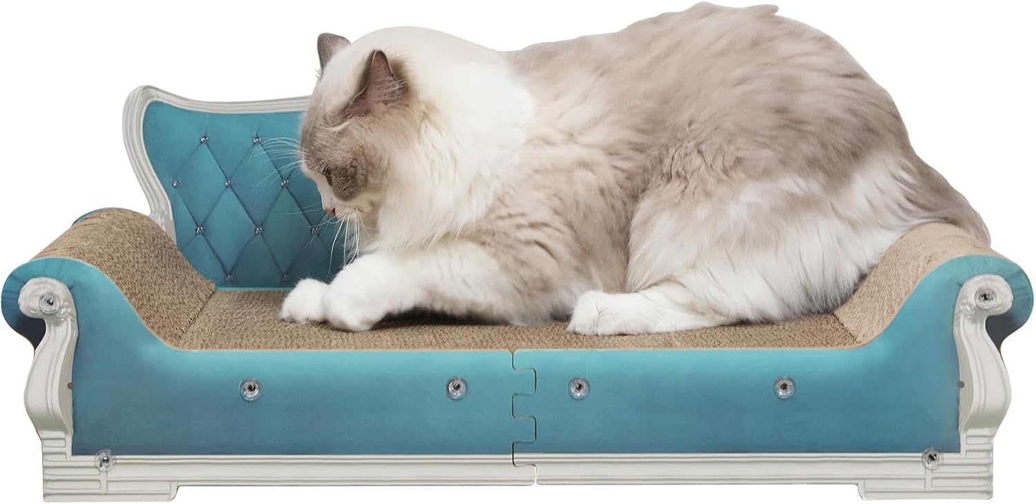 Cat Sofa Shape Scratch Pad for Indoor Cats - Eco-Friendly Fun