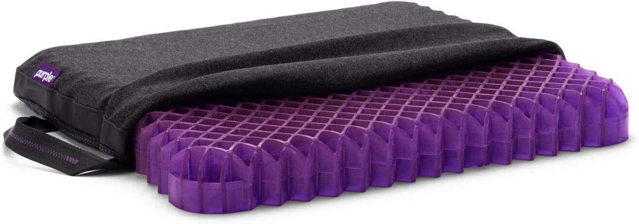 Purple Royal Seat Cushion for Car or Office Chair Comfort