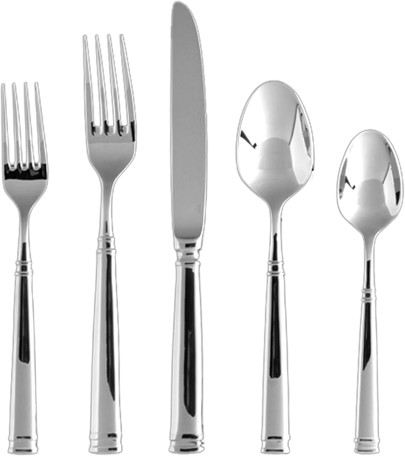 Fortessa Bistro 18/10 Stainless Steel Flatware 5 Piece Set