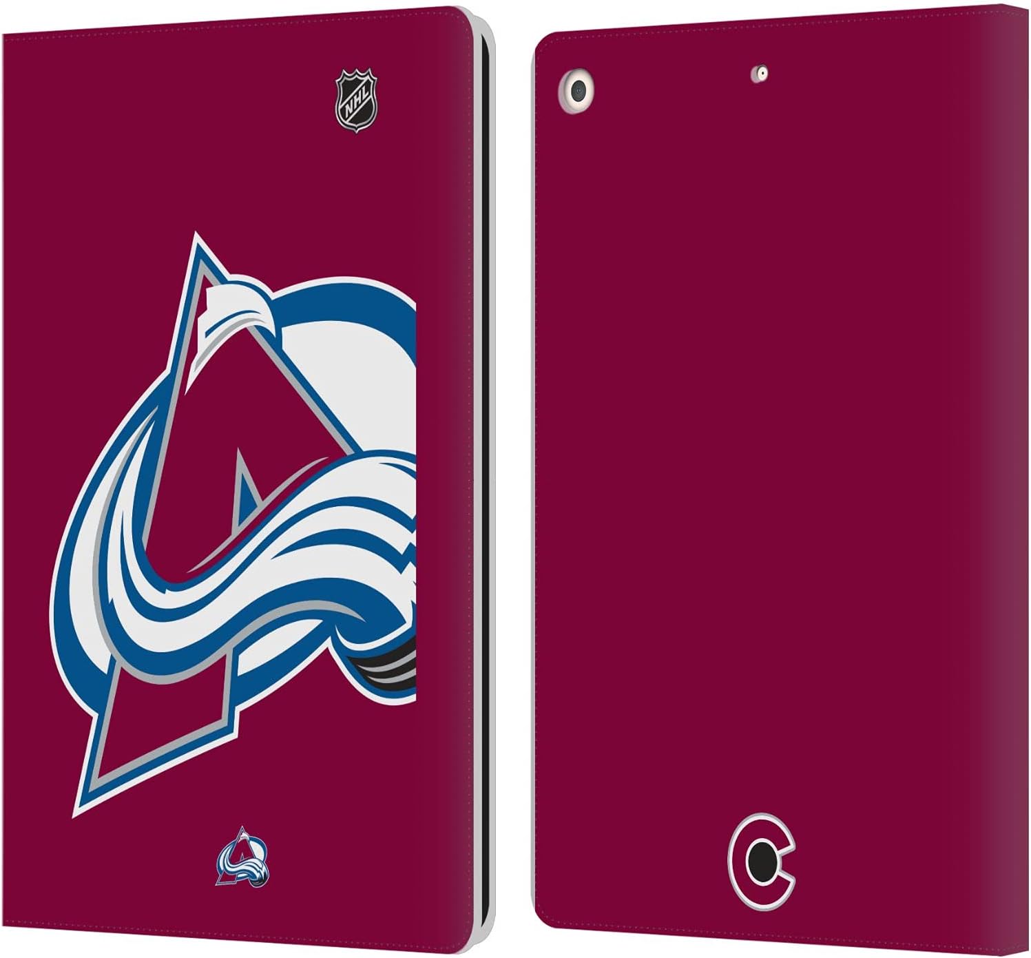 NHL Oversized Colorado Avalanche Leather Wallet Case for iPad