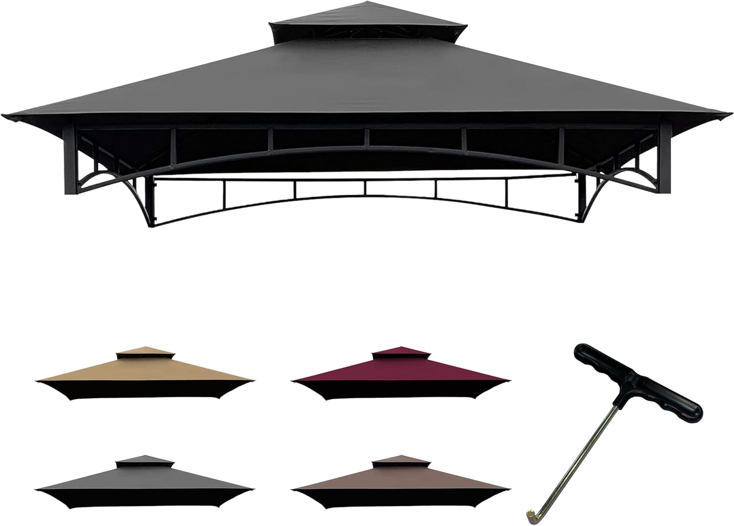 Replacement Gill Gazebo BBQ Canopy Top for Model L-GG001PST-F