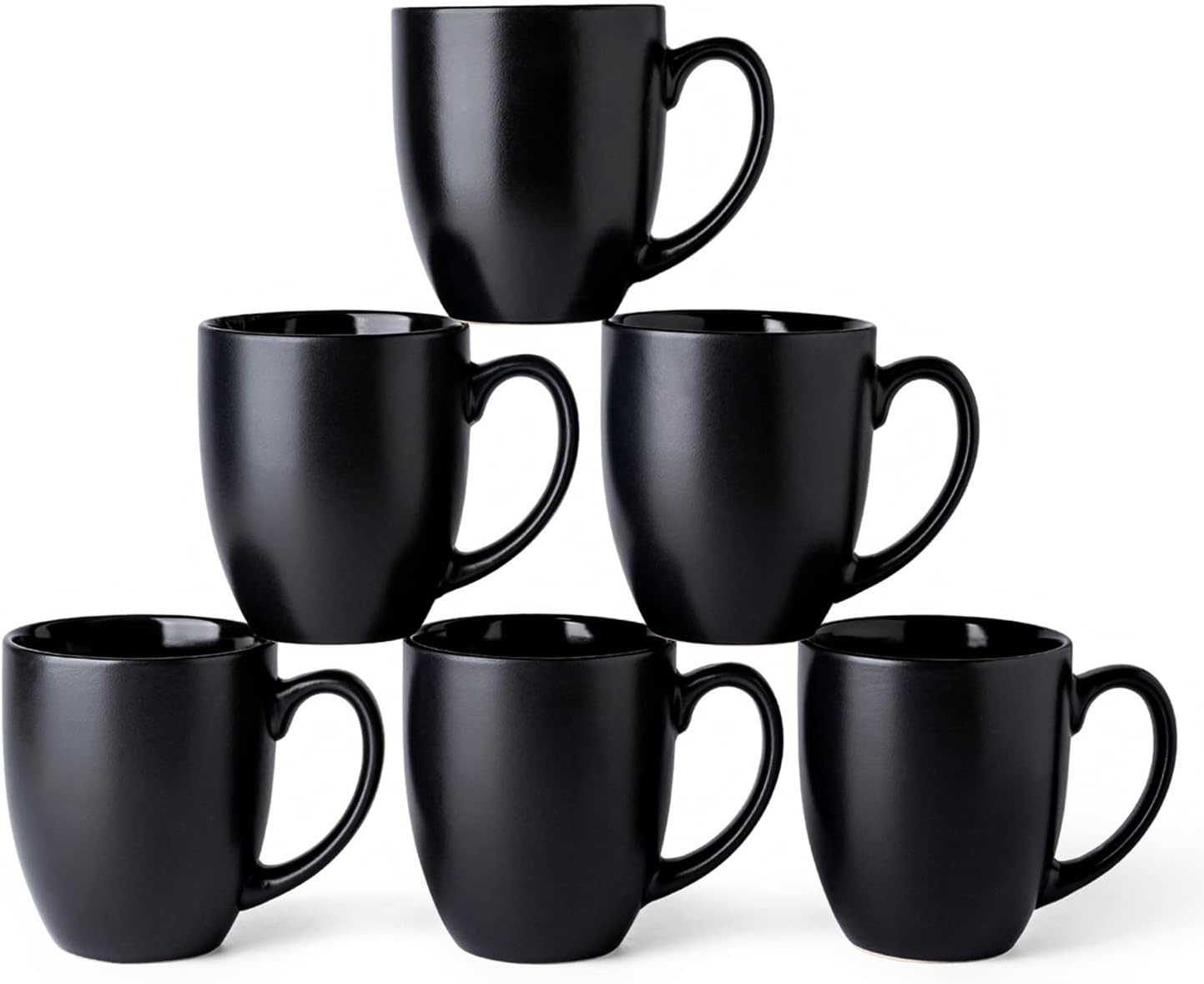 16oz Large Ceramic Coffee Mugs Set of 6 for Everyday Use