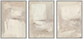 Neutral Abstract Framed Wall Art Print Set 16x24x3 - Modern Minimalist