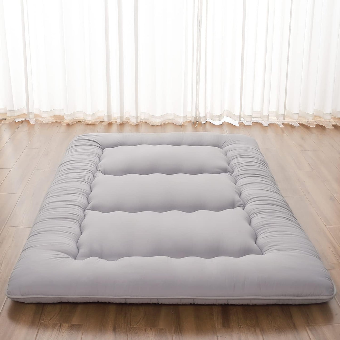 Japanese Floor Mattress with Portable Storage Bag for Comfort