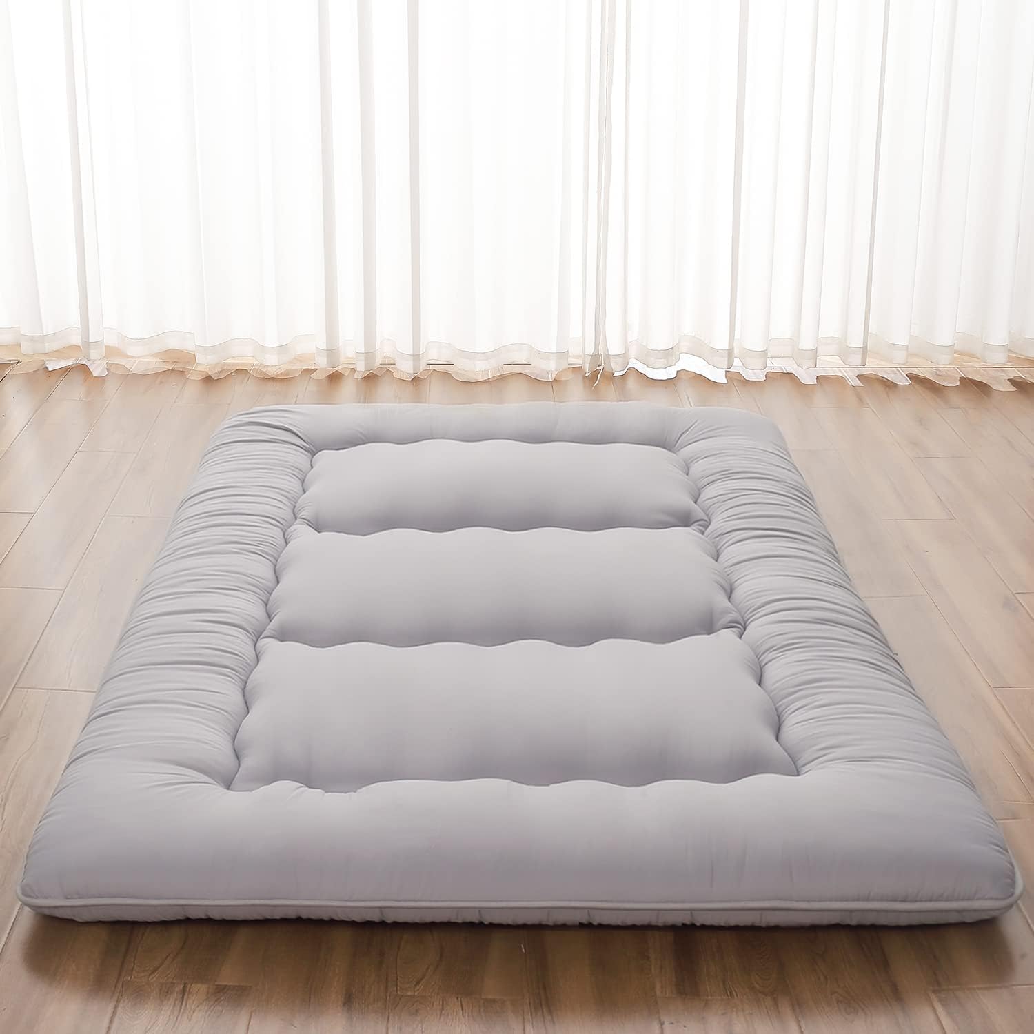 Japanese Floor Mattress with Portable Storage Bag for Comfort