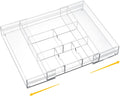 Acrylic Expandable Drawer Organizer Trays - Clear Adjustable