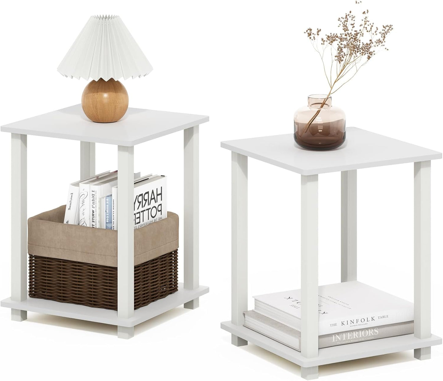 Furinno Simplistic End Table Set of Two for Stylish Living