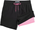 maamgic 5in Mens Swimming Trunks 2-in-1 with Compression Liner