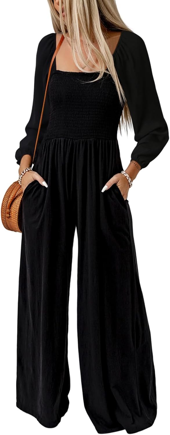 Happy Sailed Women's Square Neck Jumpsuits for Every Occasion