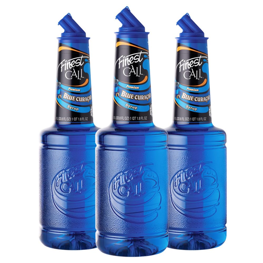 Finest Call Premium Blue Curacao Drink Mix - Perfect for Cocktails