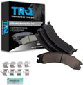 TRQ Rear Brake Pads Ceramic Compatible with Ford E-Series - Durable