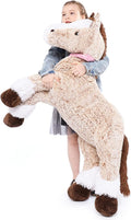 Giant Horse Stuffed Animal 47in Plush Pillow - Large Soft Hugging Toy