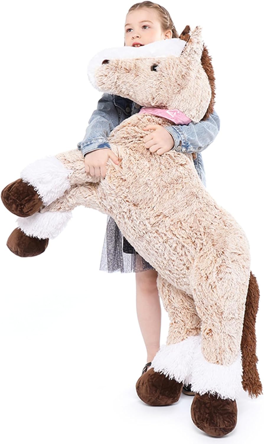 Giant Horse Stuffed Animal - 4ft Plush Hugging Pillow Gift