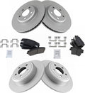 Front and Rear Ceramic Brake Pad & Rotor Kit for 2006-2020 Cars