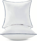 22x22 Inch Pillow Inserts Set of 2 - Soft Cotton Cover, Fluffy Fill