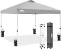EAGLE PEAK 10x10 Pop Up Canopy Tent - Quick One-Person Setup