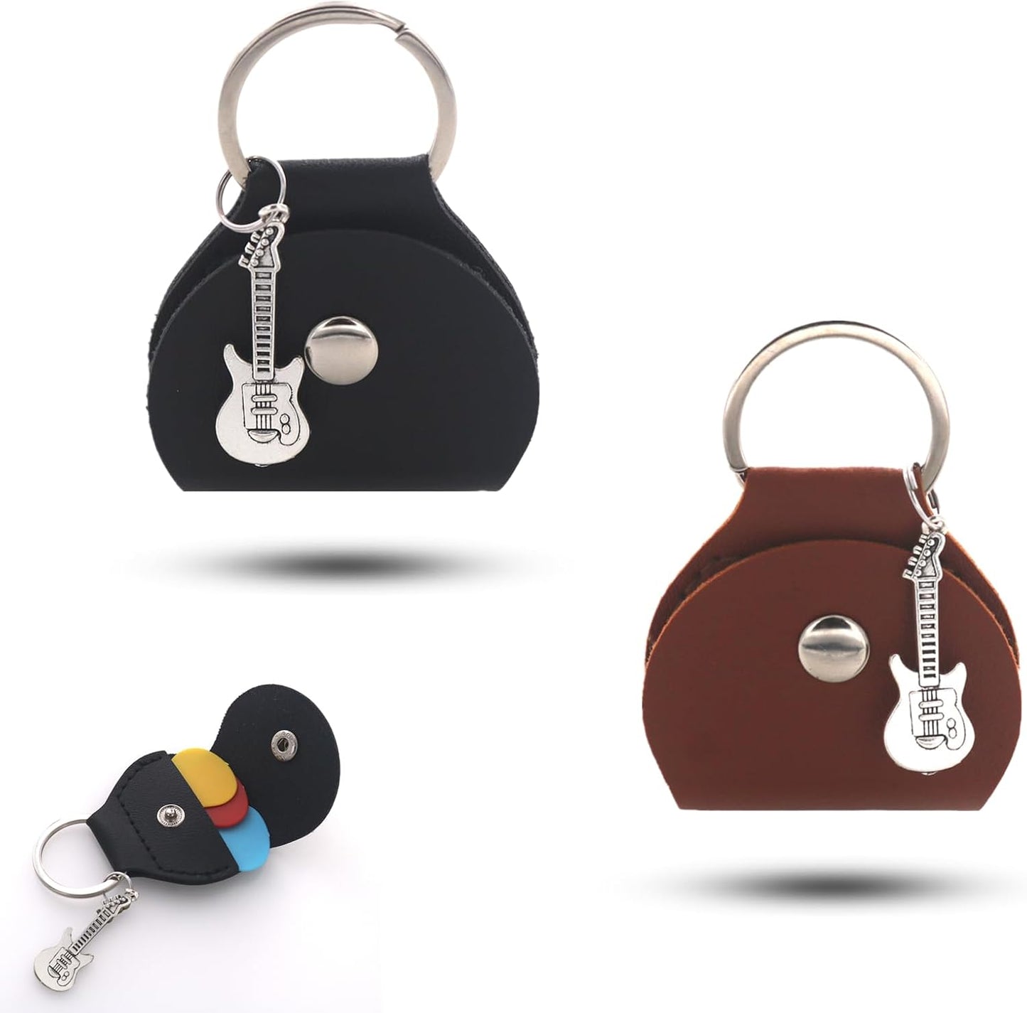 Guitar Picks Holder Keychain - Keep Picks Handy!