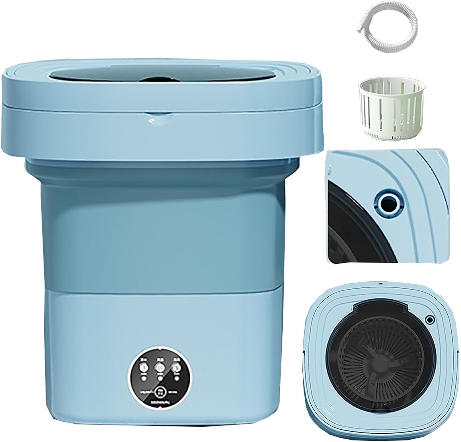 Portable Foldable Mini Washer 15L Capacity - Lightweight & Versatile