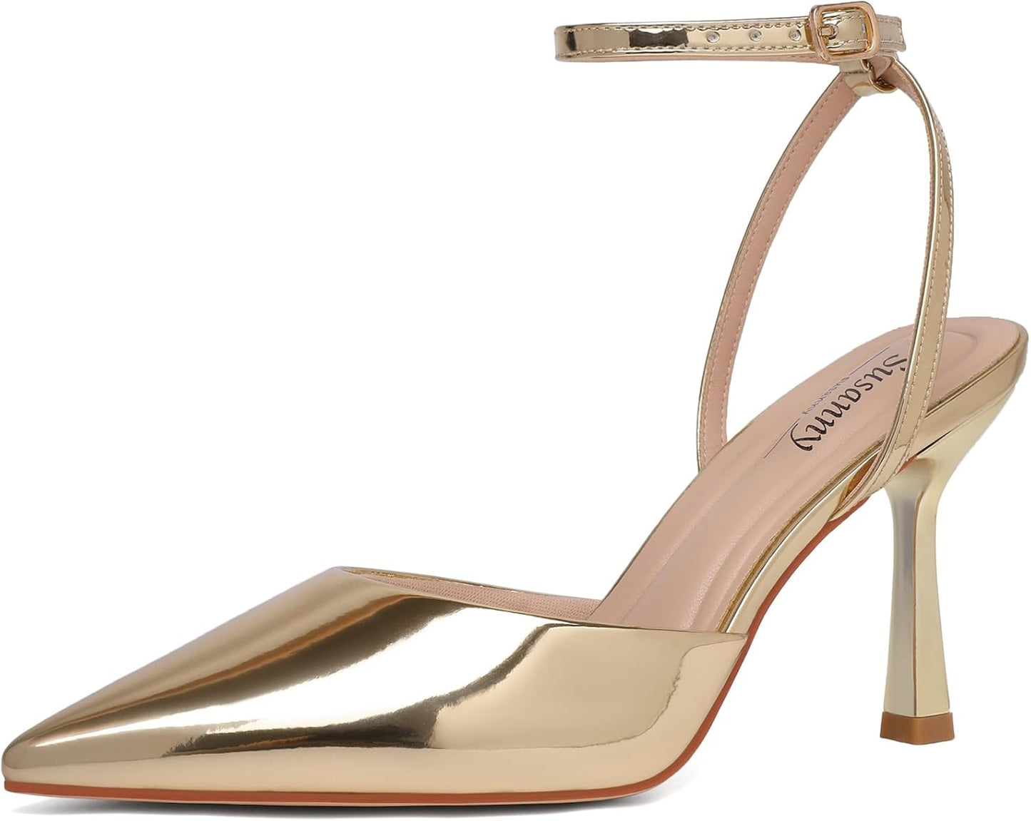 Stylish Stiletto Closed Pointed Toe Backless Heels for Women