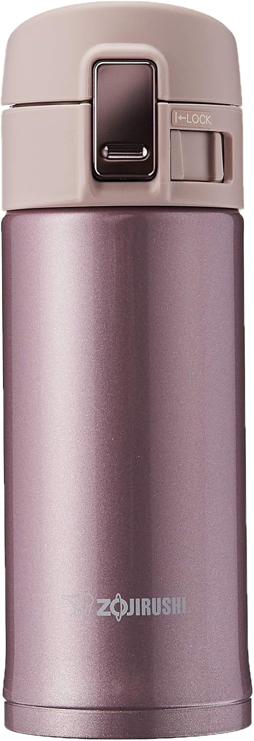 Zojirushi Stainless Mug 12oz Lavender Pink for Hot and Cold Drinks