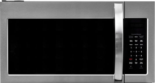 Space-Saving Stainless Steel Microwave w/ Child Lock
