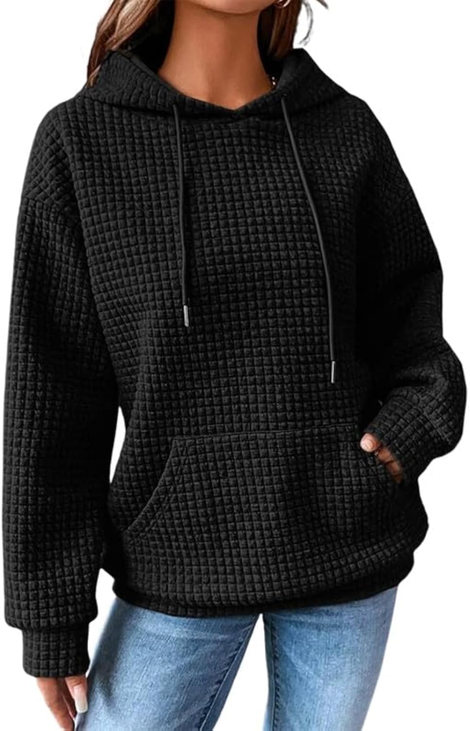 SHEWIN Waffle Hoodie: Cozy & Stylish Comfort