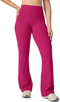 Hugcurve No Front Seam High Waisted Flare Leggings for Women - 31.5in