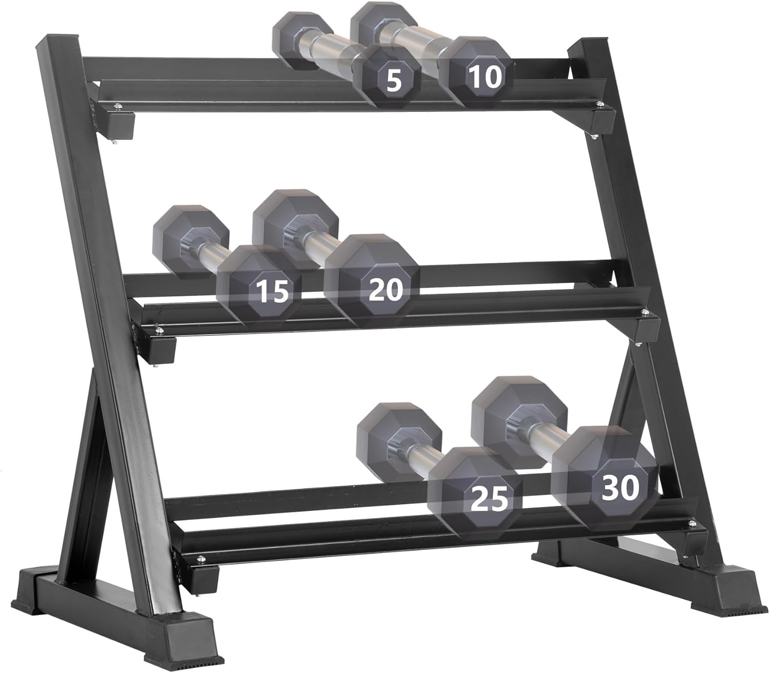 1000lb Capacity Dumbbell Rack - Quick Assembly - Home Gym