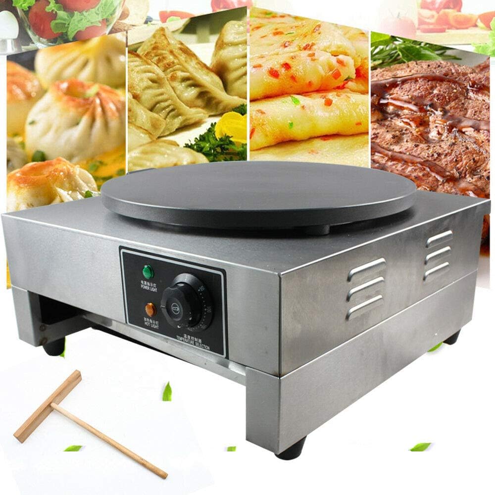 Commercial Electric Crepe Maker - 2.8KW Non-Stick Hotplate