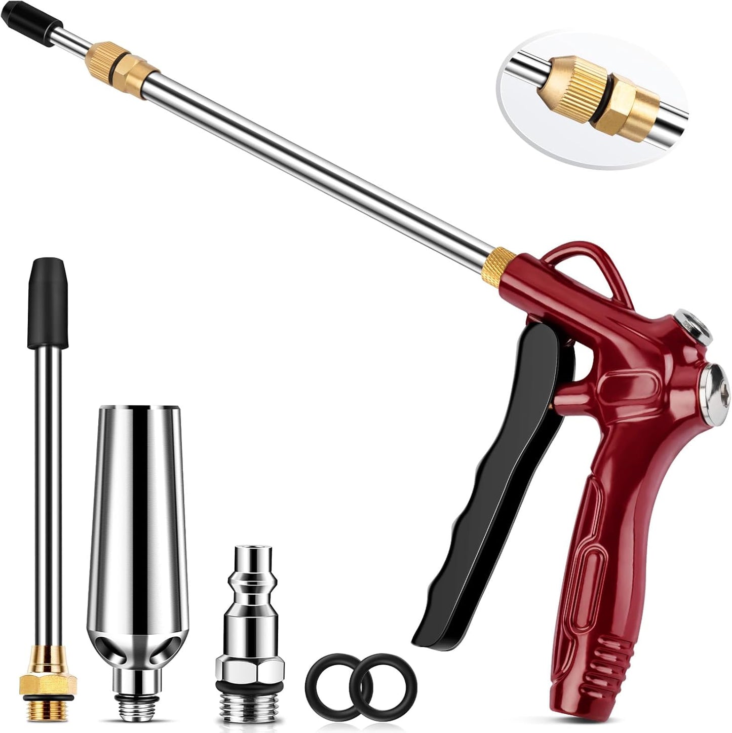 EVOULTES High Flow Air Blow Gun: Ultimate Dust Cleaning Power!