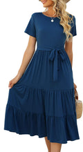 Lyrur Women's Tiered Midi Dress - Comfortable Flowy Summer Sundress
