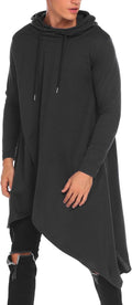 Men's Hooded Poncho Cape Hoodie - Asymmetric Cloak Style