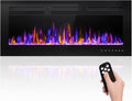 40in Electric Fireplace Wall Mounted and Recessed - Slim Heater