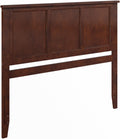 Madison Queen Solid Wood Panel Headboard with Attachable Charger