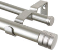 TONIAL 1 in Double Curtain Rods 48 to 84 in - Heavy Duty Decorative