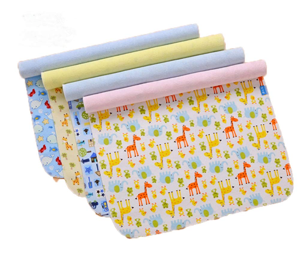 Monvecle Waterproof Baby Diaper Changing Pads - 4pcs Pack