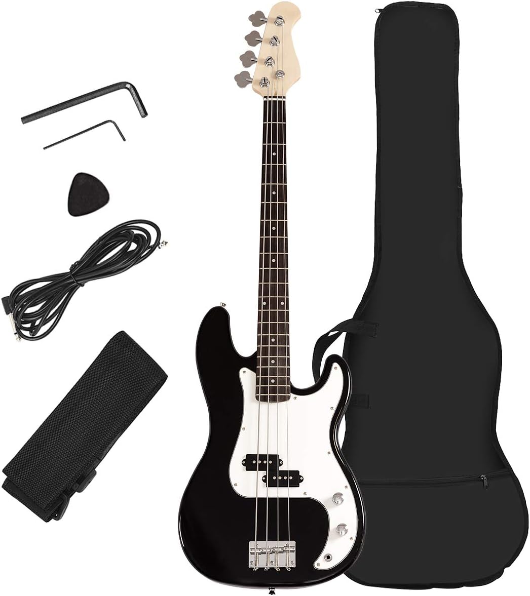 Costzon Full Size Electric 4 String Bass Guitar for Beginners