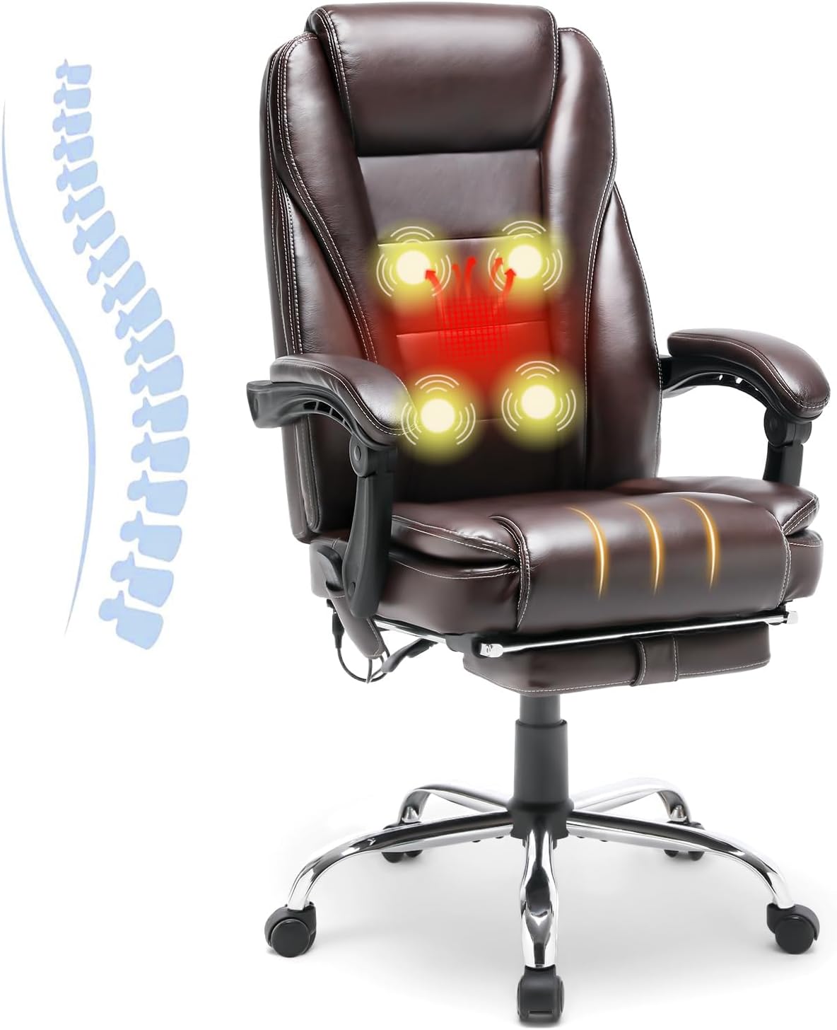 Massage & Heat Executive Office Chair