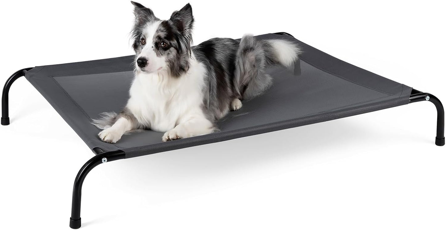 Cooling Elevated Dog Bed for Large Dogs with Non-Slip Feet