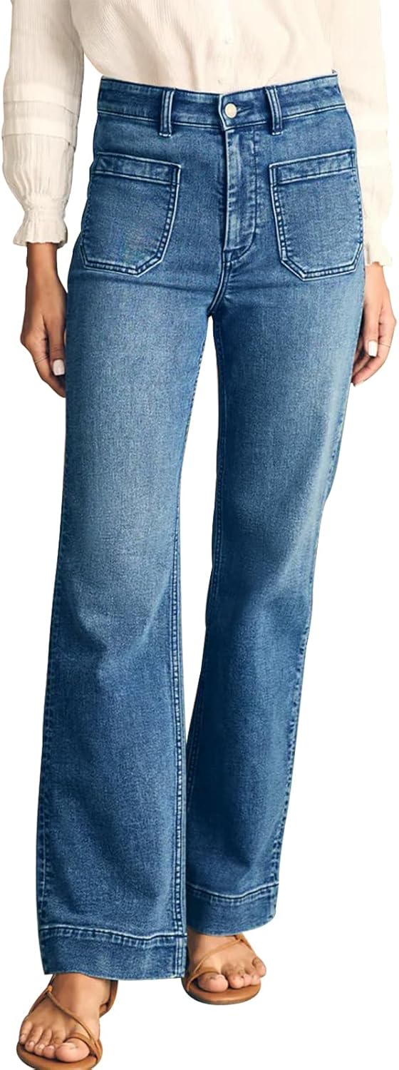 KUNMI Women's Wide Leg Jeans for Stylish Comfort and Fit