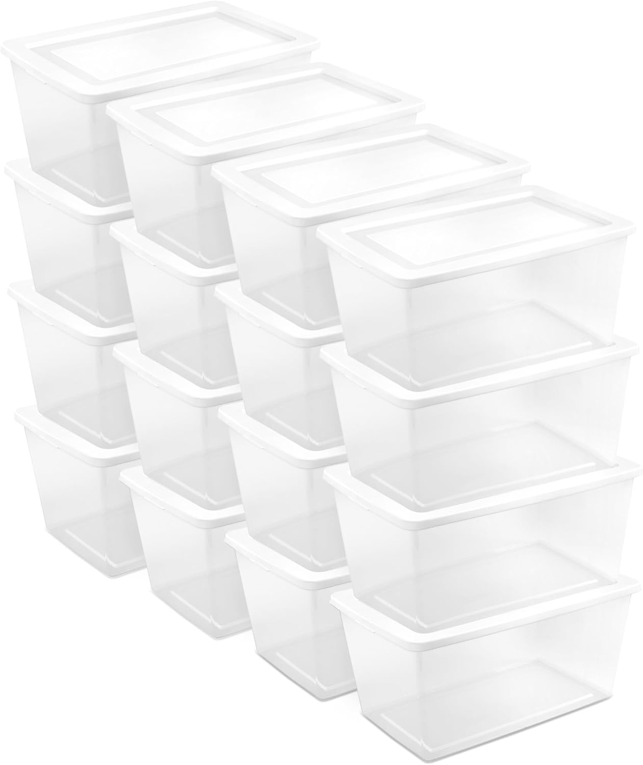 Sterilite 16 Pack Storage Box for Home and Office Organization