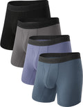 BAMBOO COOL Men's Ultra Breathable Boxer Briefs - Bamboo Viscose Pack